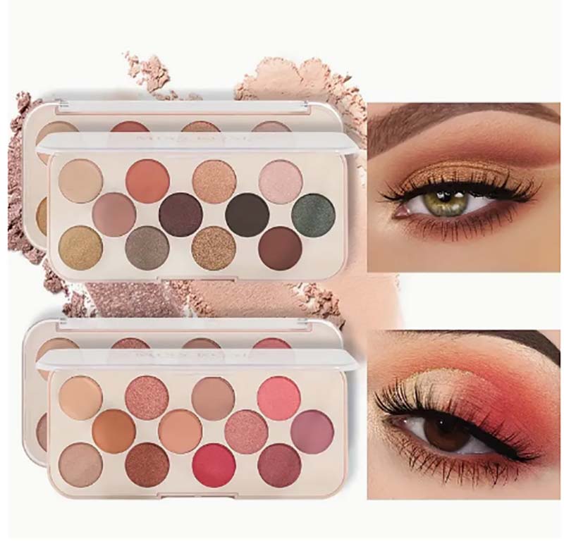 Buy Miss Rose 12 Colors Eyeshadow Palette Matte Shimmer Waterproof Rainbow Color High Pigment in Pakistan