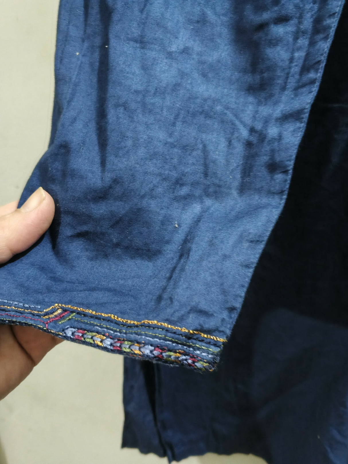 Blue Embroidered Kurta | Boys Shalwar Kameez | Size: 32 | Preloved