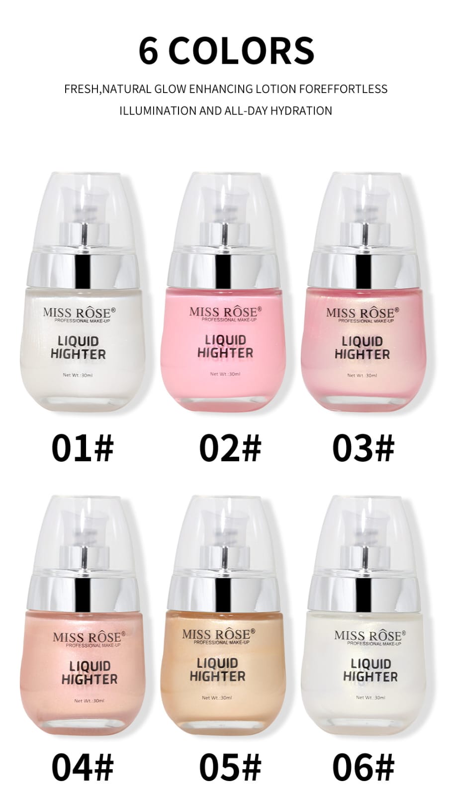 Buy Miss Rose Liquid Highlighter 30 - Ml in Pakistan