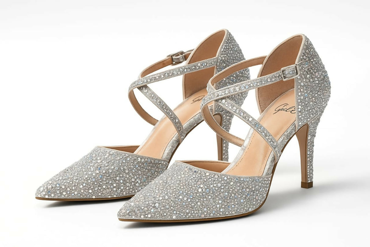 Borjan | Silver Heels | Women Heels | Size:40 | Worn Once