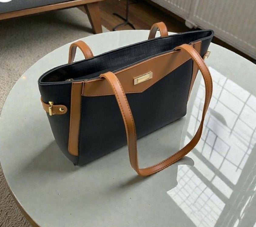 Verona Contrast Tote Bag (00067-00068) | Women Bags | Large | Brand New