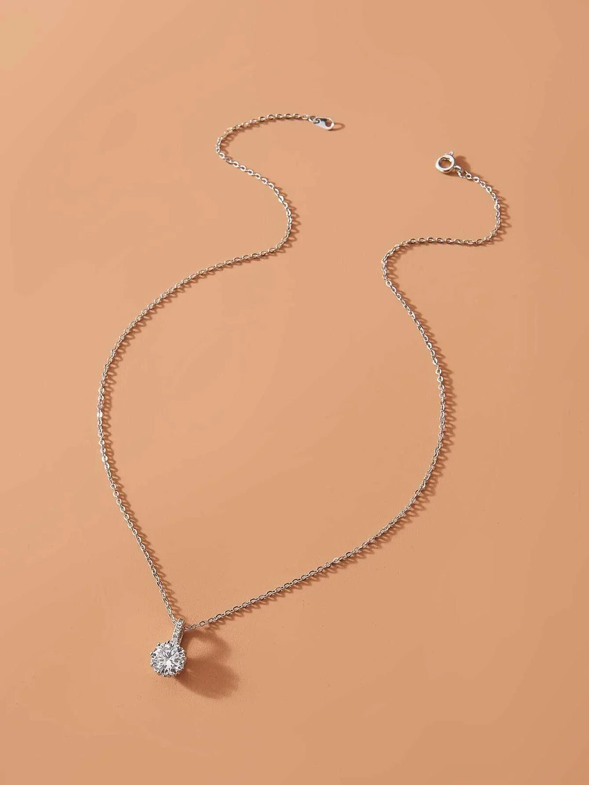 Buy Shein Rhinestone Charm Chain Necklace in Pakistan