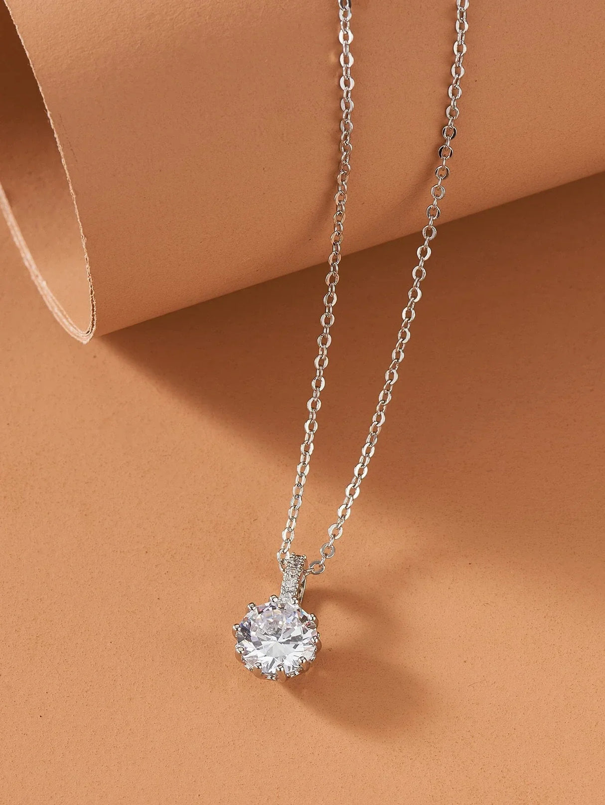 Buy Shein Rhinestone Charm Chain Necklace in Pakistan