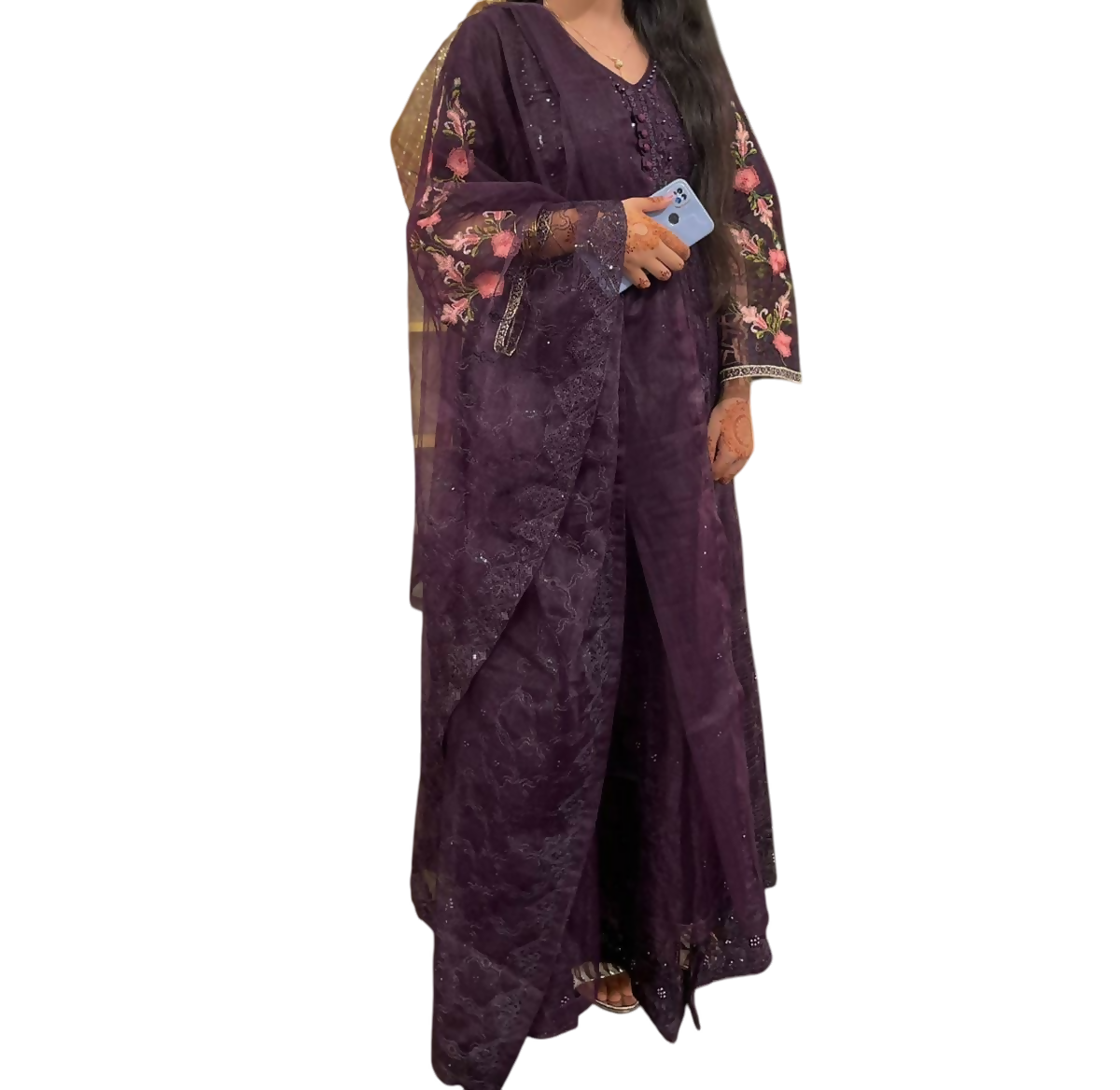 Embroidery Maxi | Women Frocks & Maxis | Medium | Worn Once