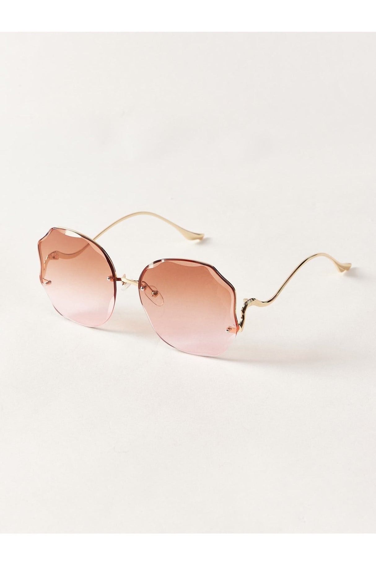 Buy Shein Ombre Lens Fashion Glasses - Watermelon Pink in Pakistan