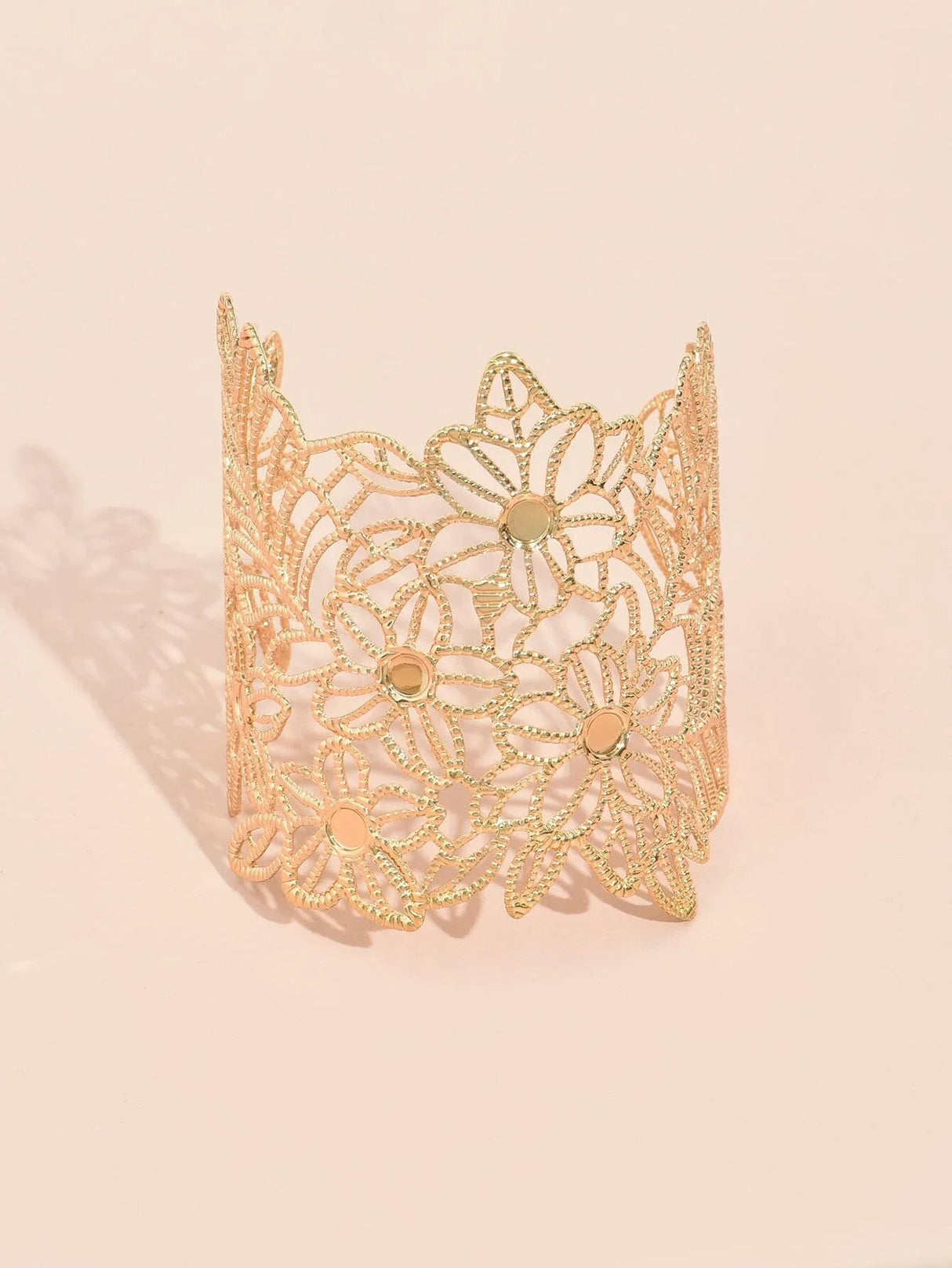 Buy Shein Hollow Out Flower Detail Bracelet in Pakistan