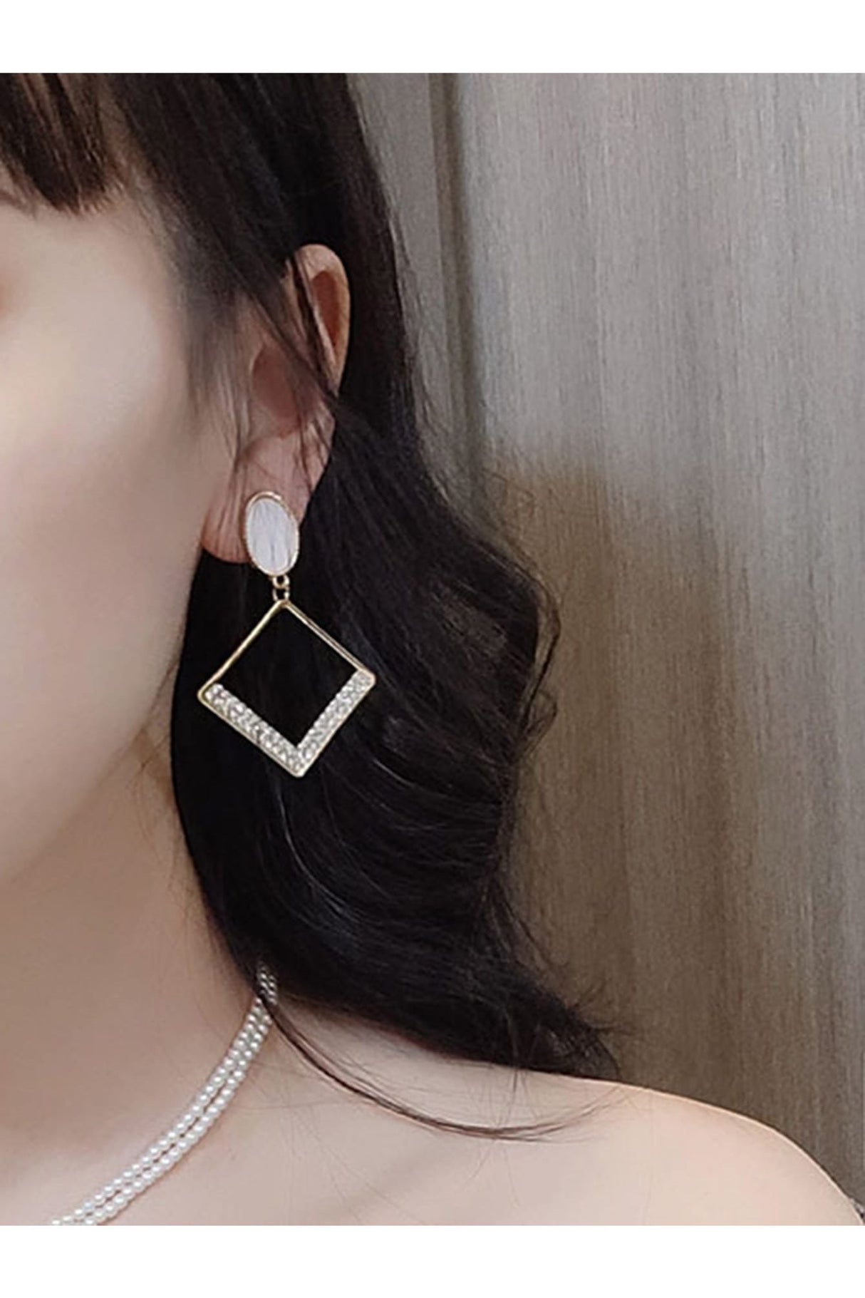 Buy Shein Hollow Out Geo Drop Earrings in Pakistan