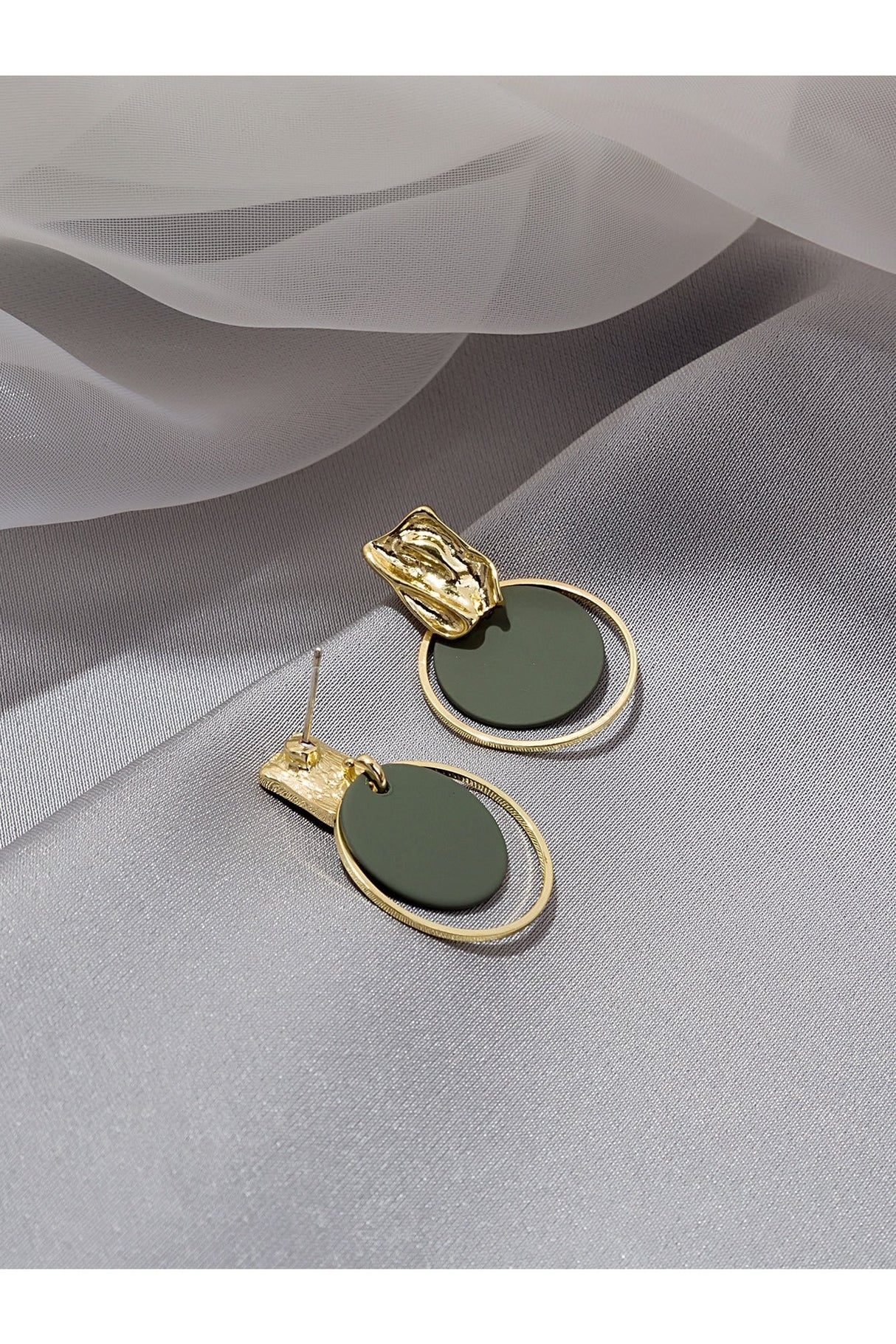 Buy Shein Round Charm Drop Earrings in Pakistan