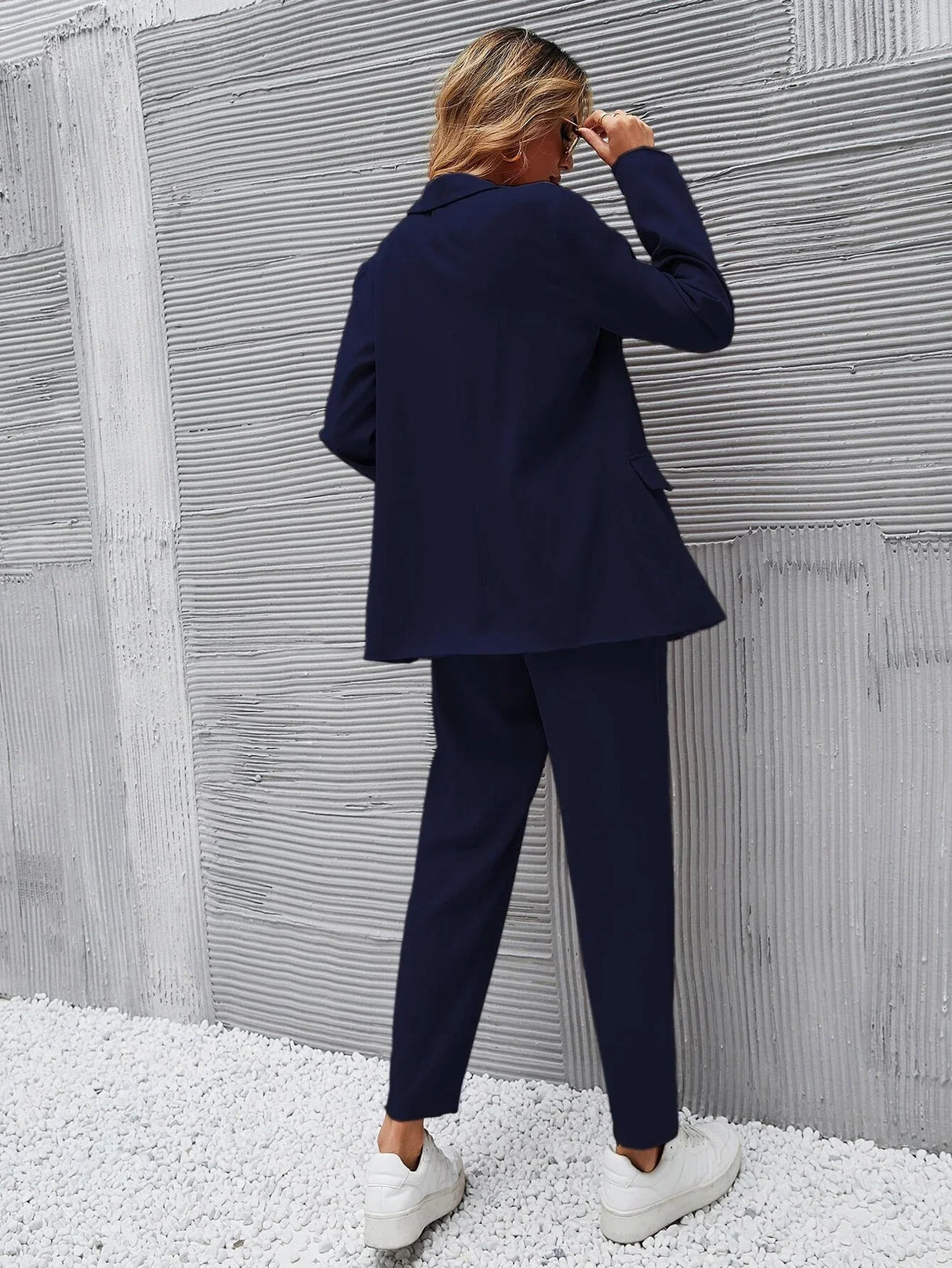 Buy SHEIN Frenchy Double Button Blazer & Tailored Pants in Pakistan