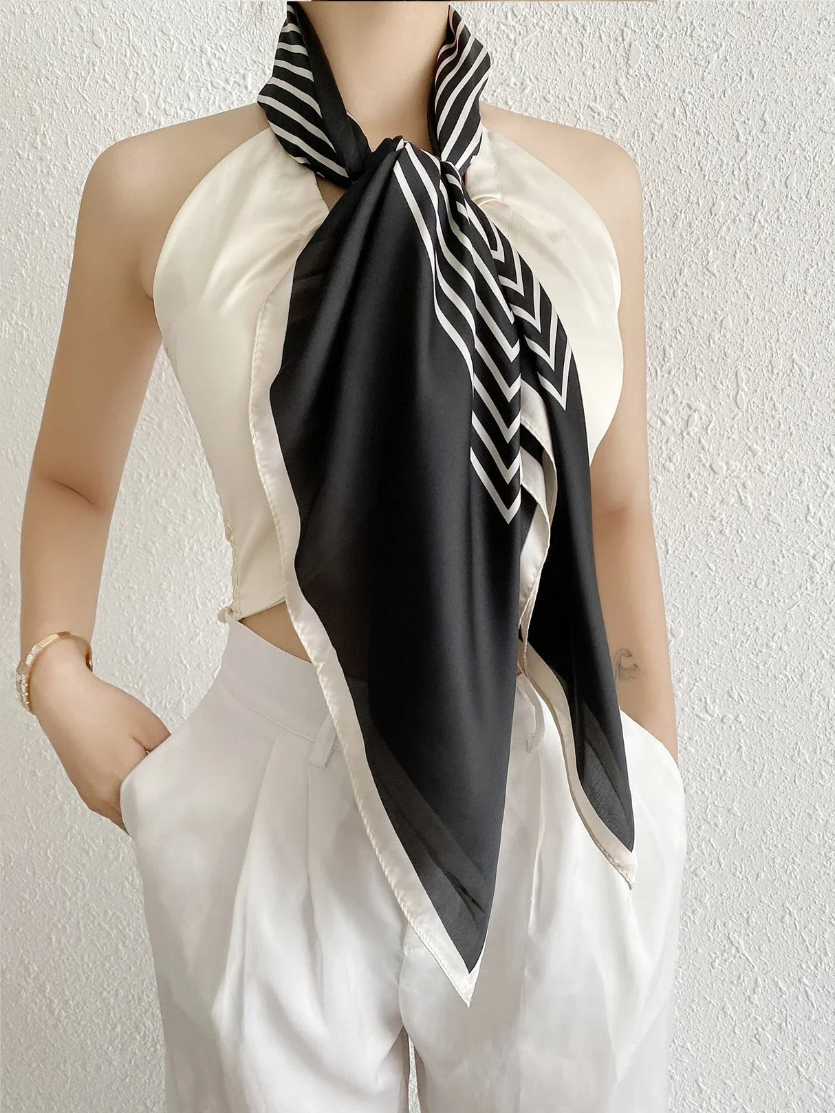 Buy Shein Striped Print Bandana in Pakistan