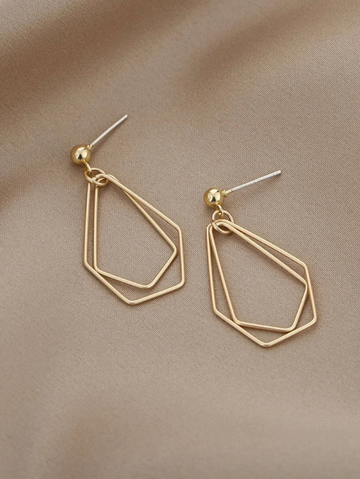 Buy Shein Hollow Out Geo Drop Earrings in Pakistan