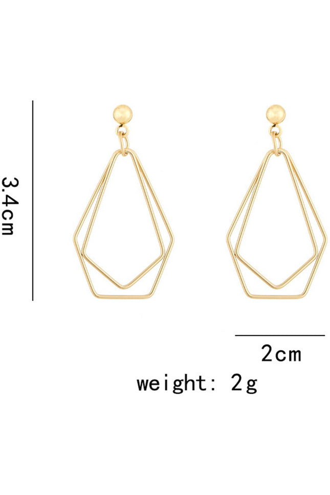 Buy Shein Hollow Out Geo Drop Earrings in Pakistan
