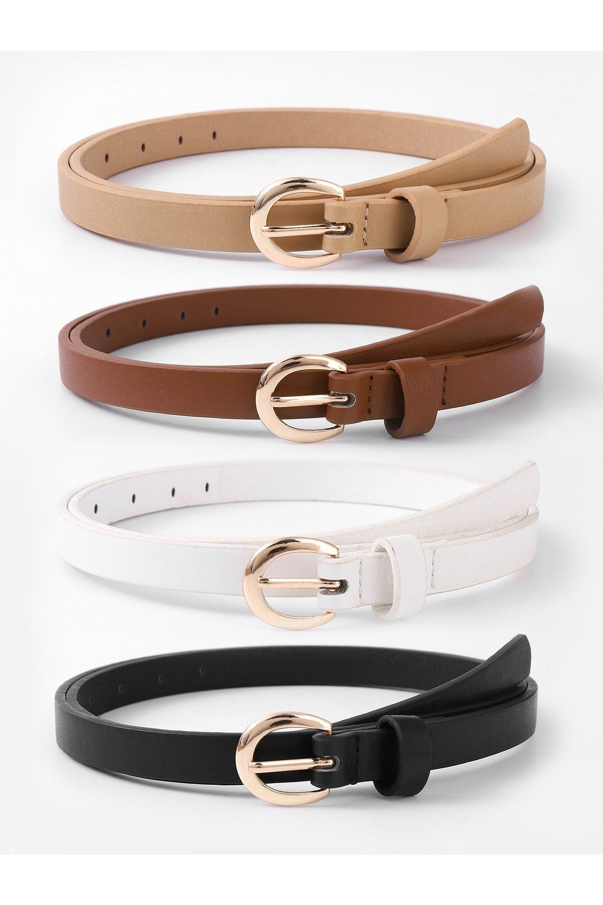 Buy Shein 4pcs Metal Buckle Belt With Hole Punch in Pakistan