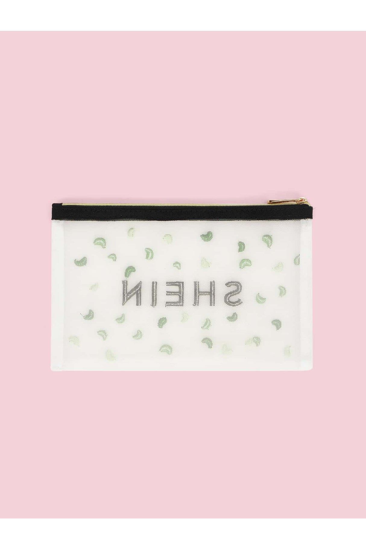 Buy SHEIN Letter Graphic Embroidery Detail Clutch in Pakistan
