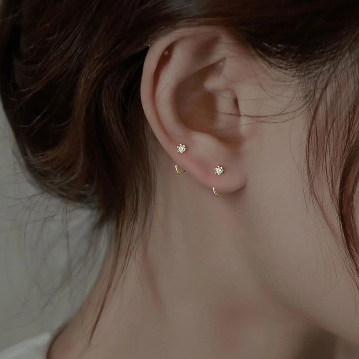 Buy Shein Rhinestone Decor Stud Earrings in Pakistan