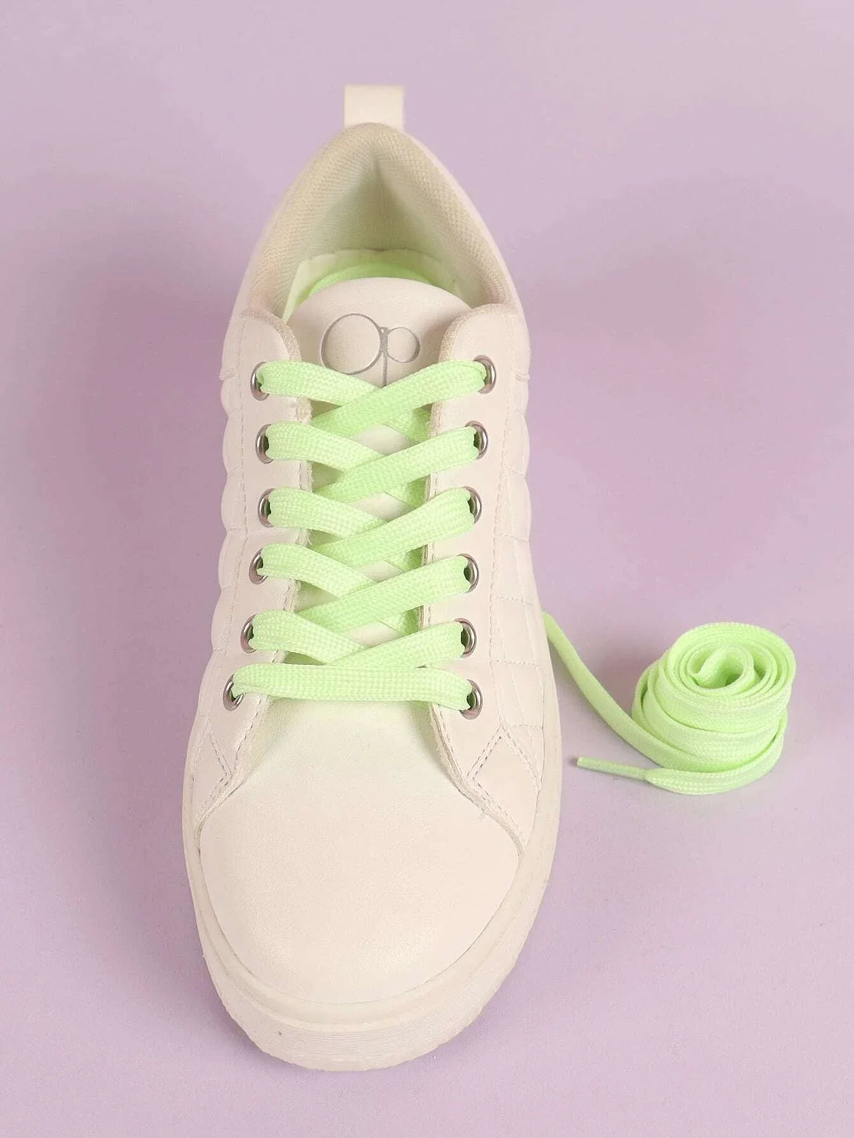 Buy SHEIN 1pair Glow-in-the-dark Shoelaces, Polyester Fashion Accessories in Pakistan