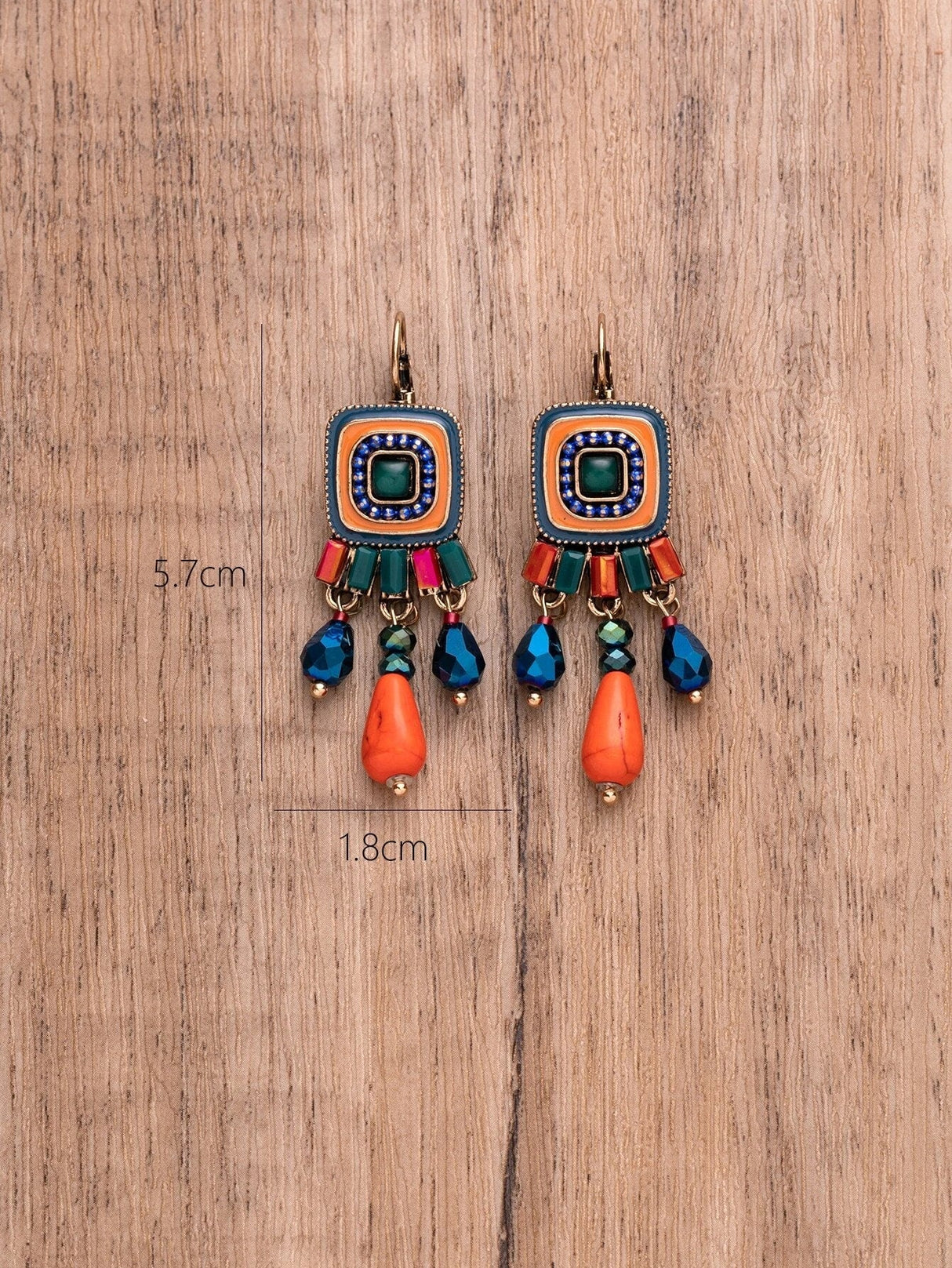 Buy SHEIN EMERY ROSE Square & Bead Drop Earrings in Pakistan