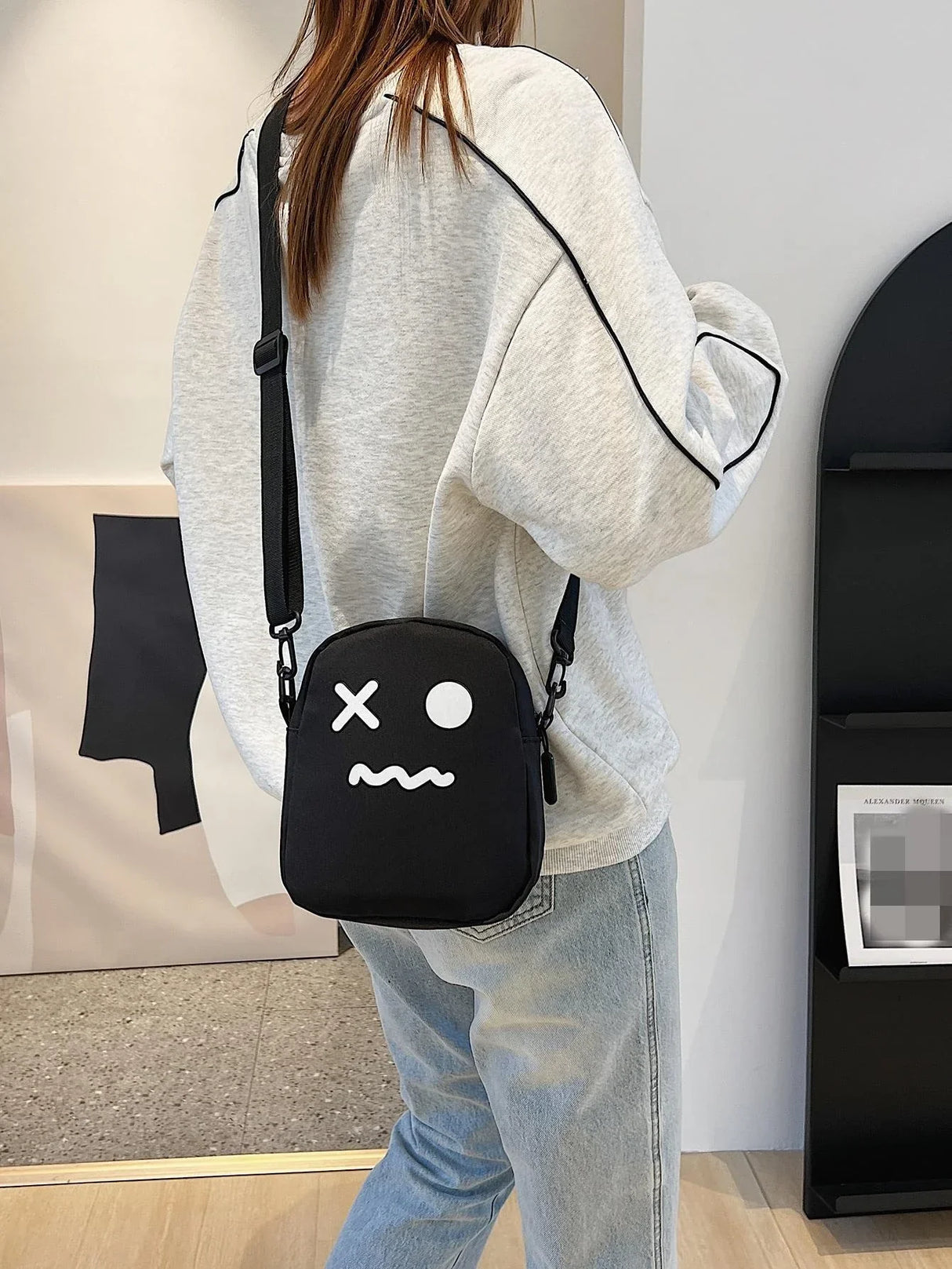 Buy Shein Mini Cartoon Graphic Crossbody Bag in Pakistan