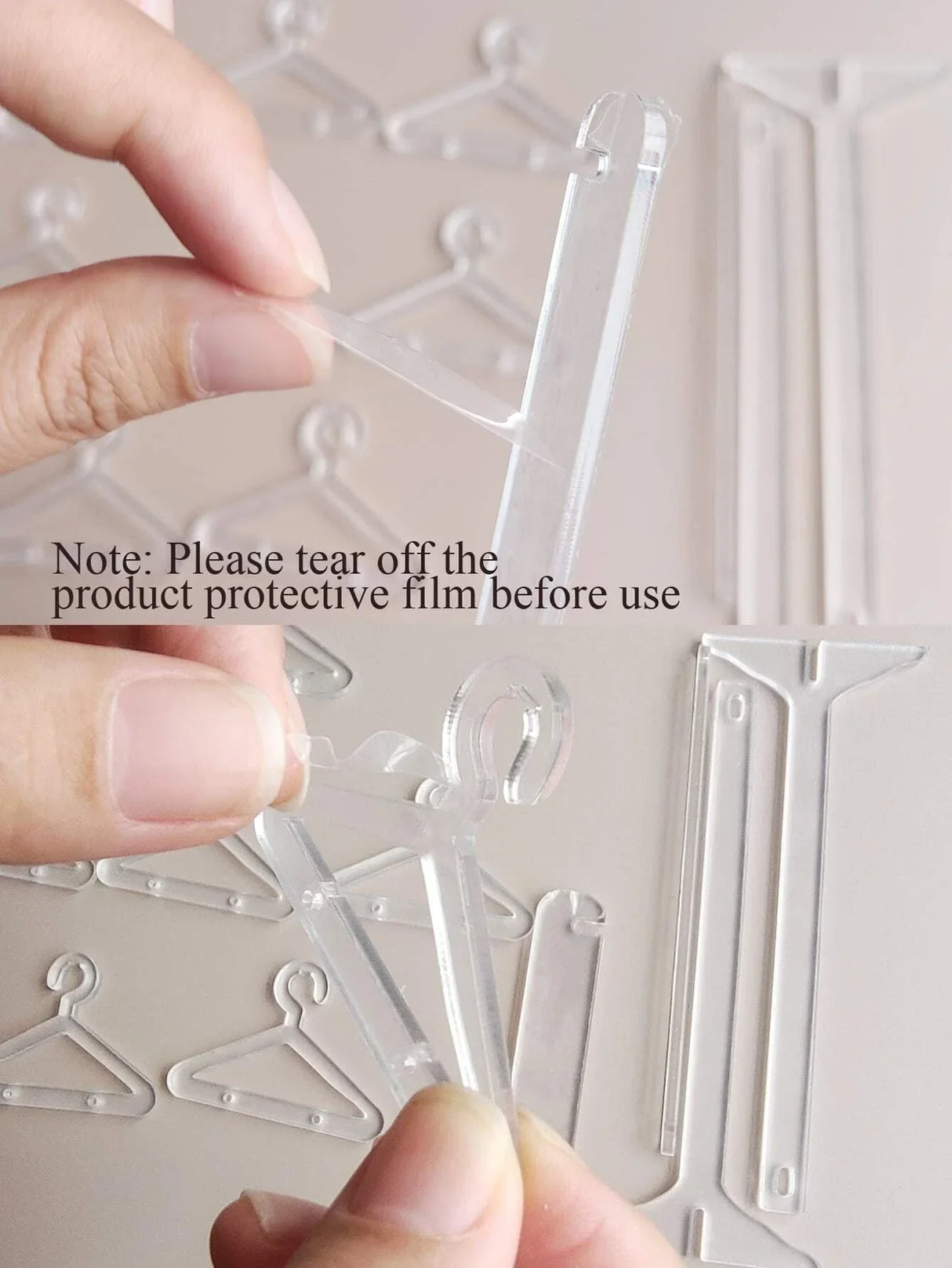 Buy SHEIN 1pc Clothes Hanger Design Clear Jewelry Display Rack, Creative Clear Jewelry Organizer For Home in Pakistan