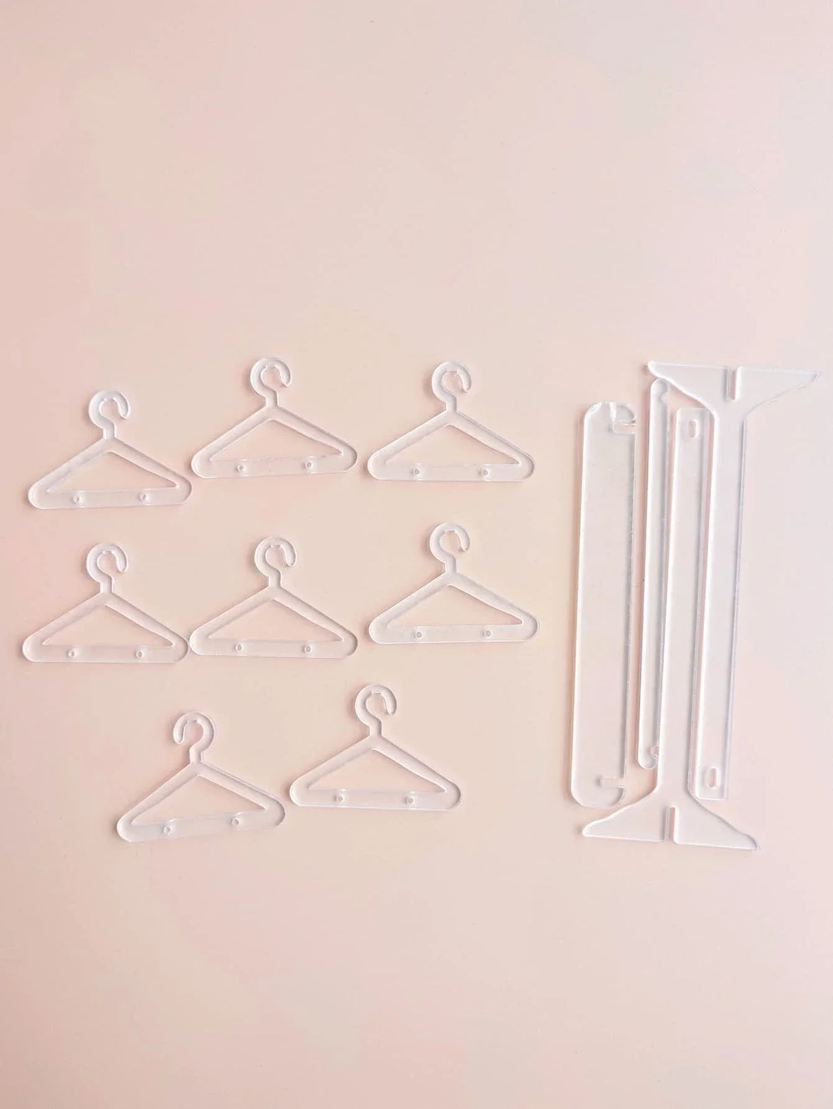 Buy SHEIN 1pc Clothes Hanger Design Clear Jewelry Display Rack, Creative Clear Jewelry Organizer For Home in Pakistan
