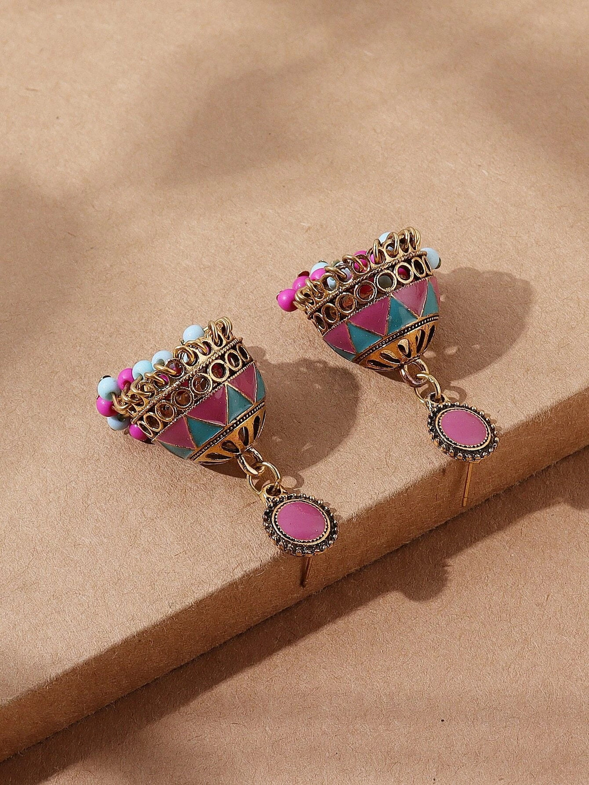 Buy SHEIN Bead Tassel Jhumka Drop Earrings in Pakistan