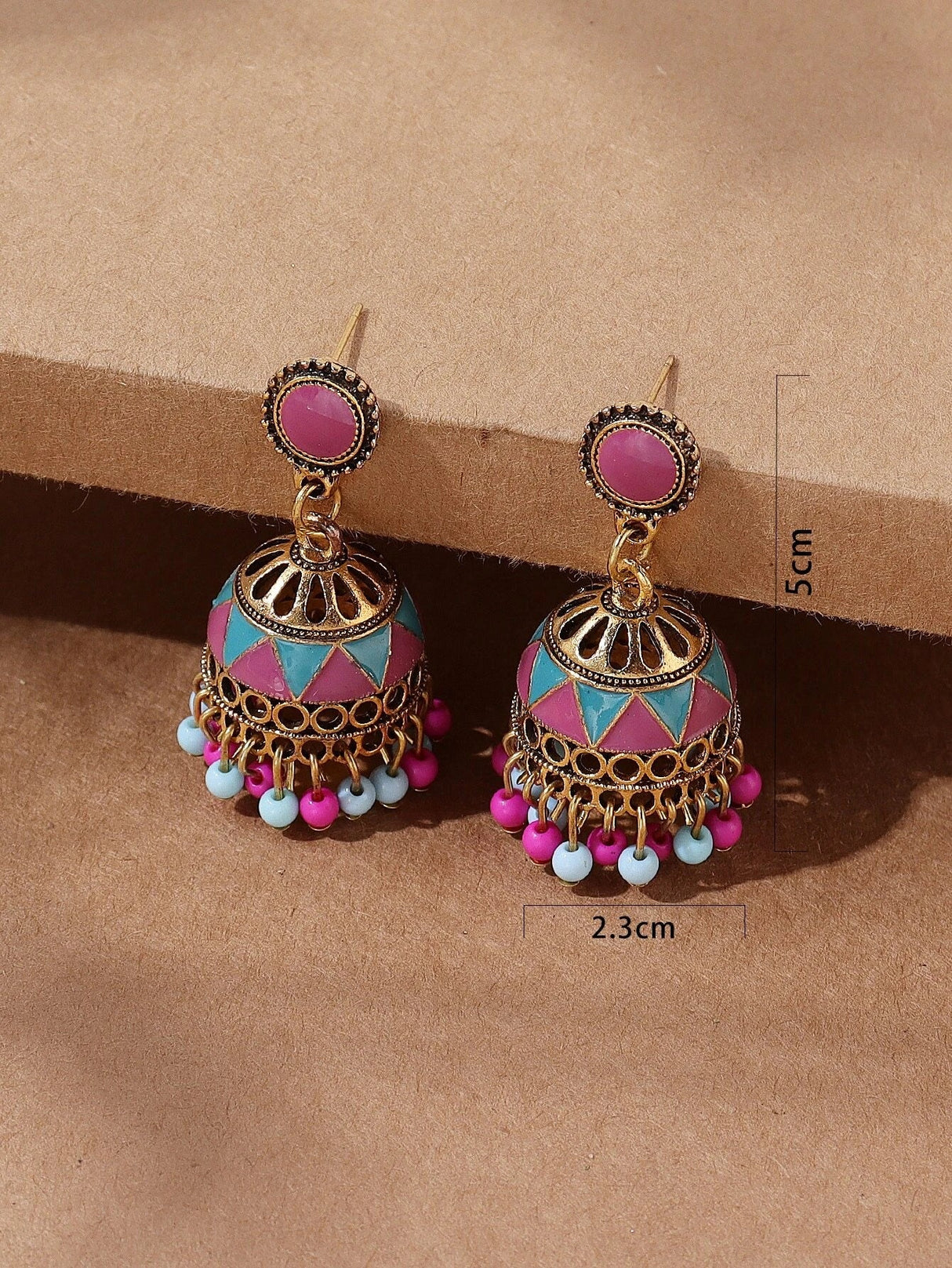 Buy SHEIN Bead Tassel Jhumka Drop Earrings in Pakistan