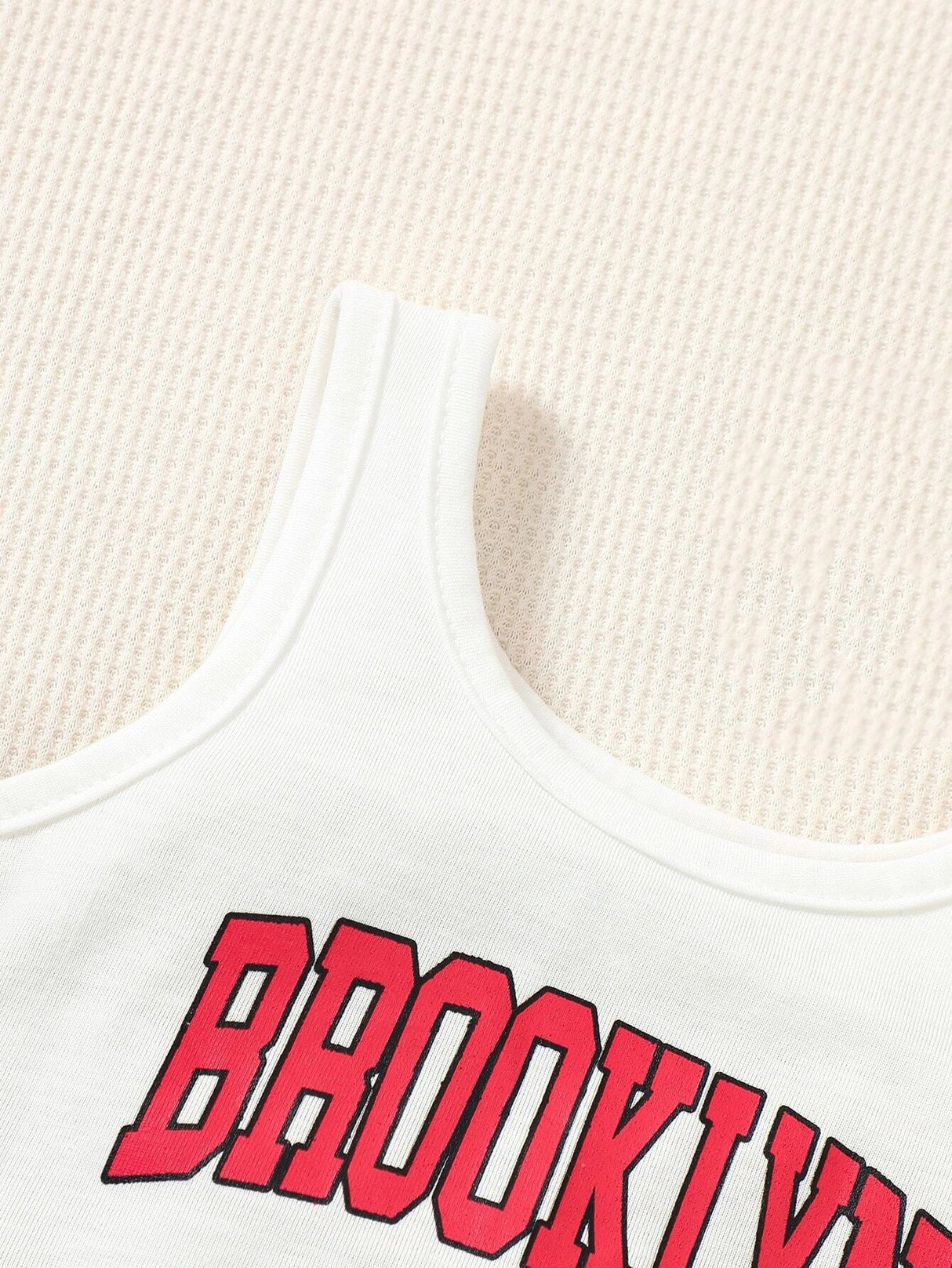 Buy SHEIN Baby Letter Graphic Tank Top & Sweatpants in Pakistan
