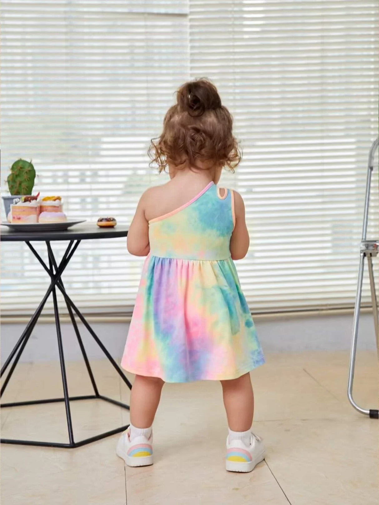 Buy SHEIN Baby Tie Dye One Shoulder Dress in Pakistan