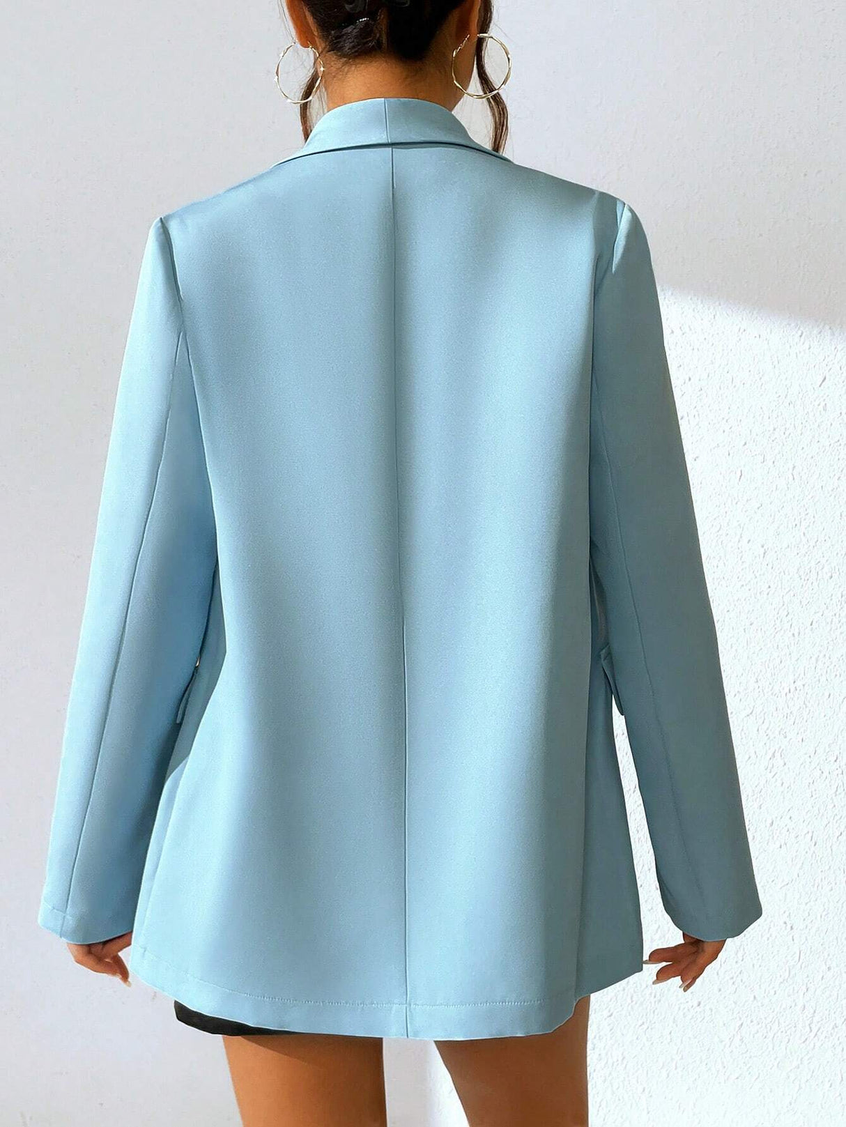 Buy SHEIN Shawl Neck Double Button Blazer in Pakistan