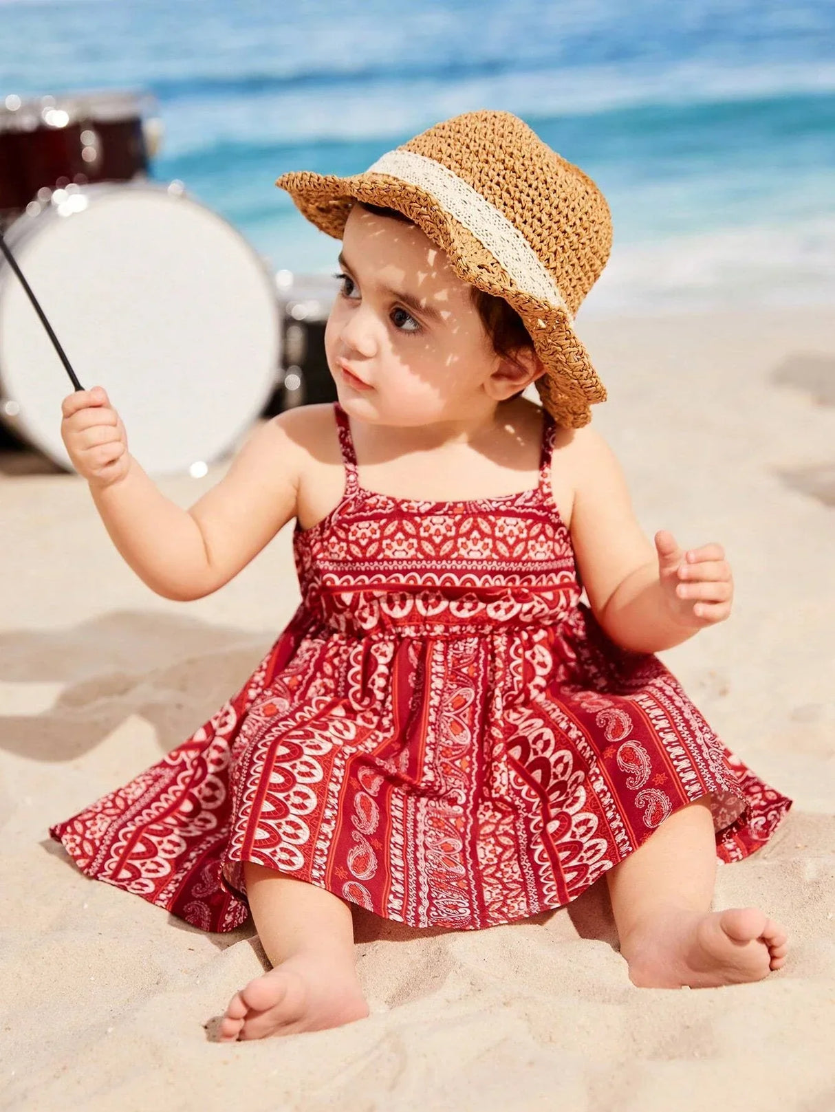 Buy SHEIN Baby Paisley Print Cami Dress in Pakistan