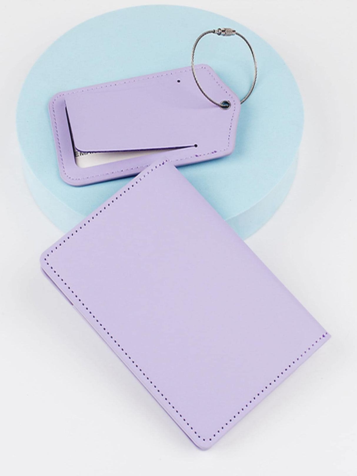 Buy SHEIN 2pcs Letter Graphic Passport Case & Luggage Tag in Pakistan