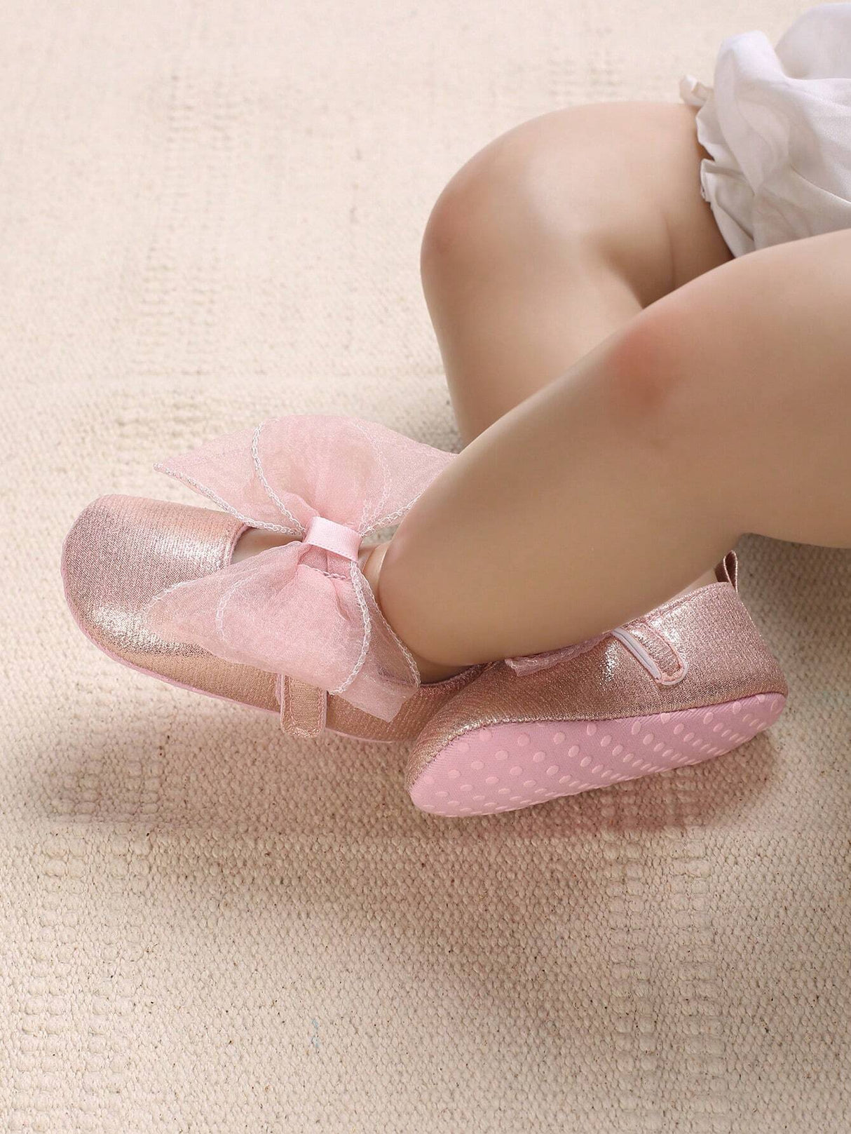 Buy SHEIN Baby Girls Bow Decor Flats For Spring & Fall in Pakistan