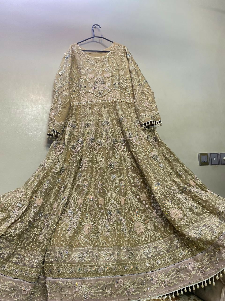 Soraya | Elegant Bridal Maxi | Women Bridals | Beige | XLarge | Preloved