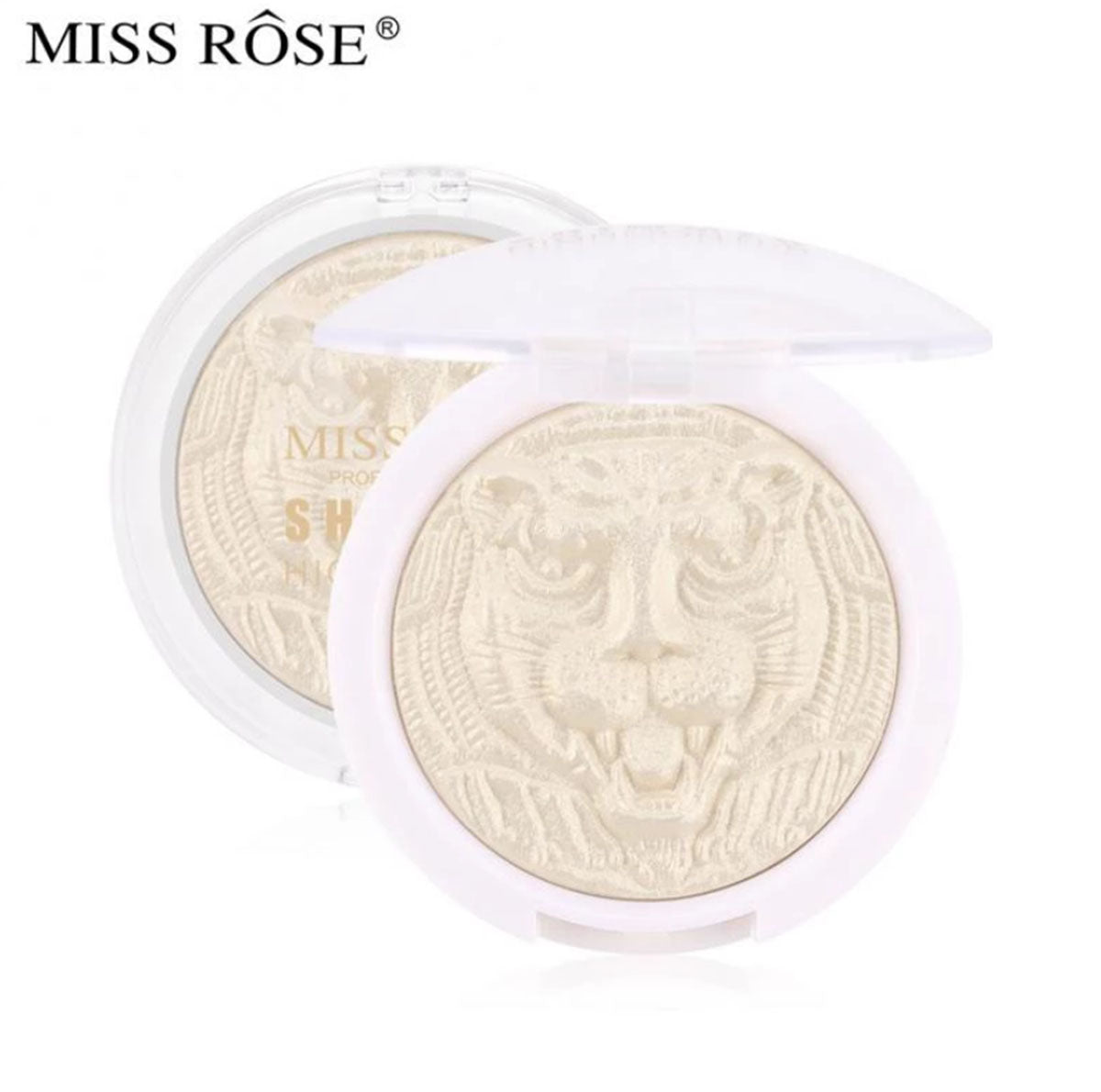 Buy Miss Rose Highlighter Bright Facial Palette 4 colors High Gloss Face Makeup Natural Powder Highlight Facial Contours in Pakistan