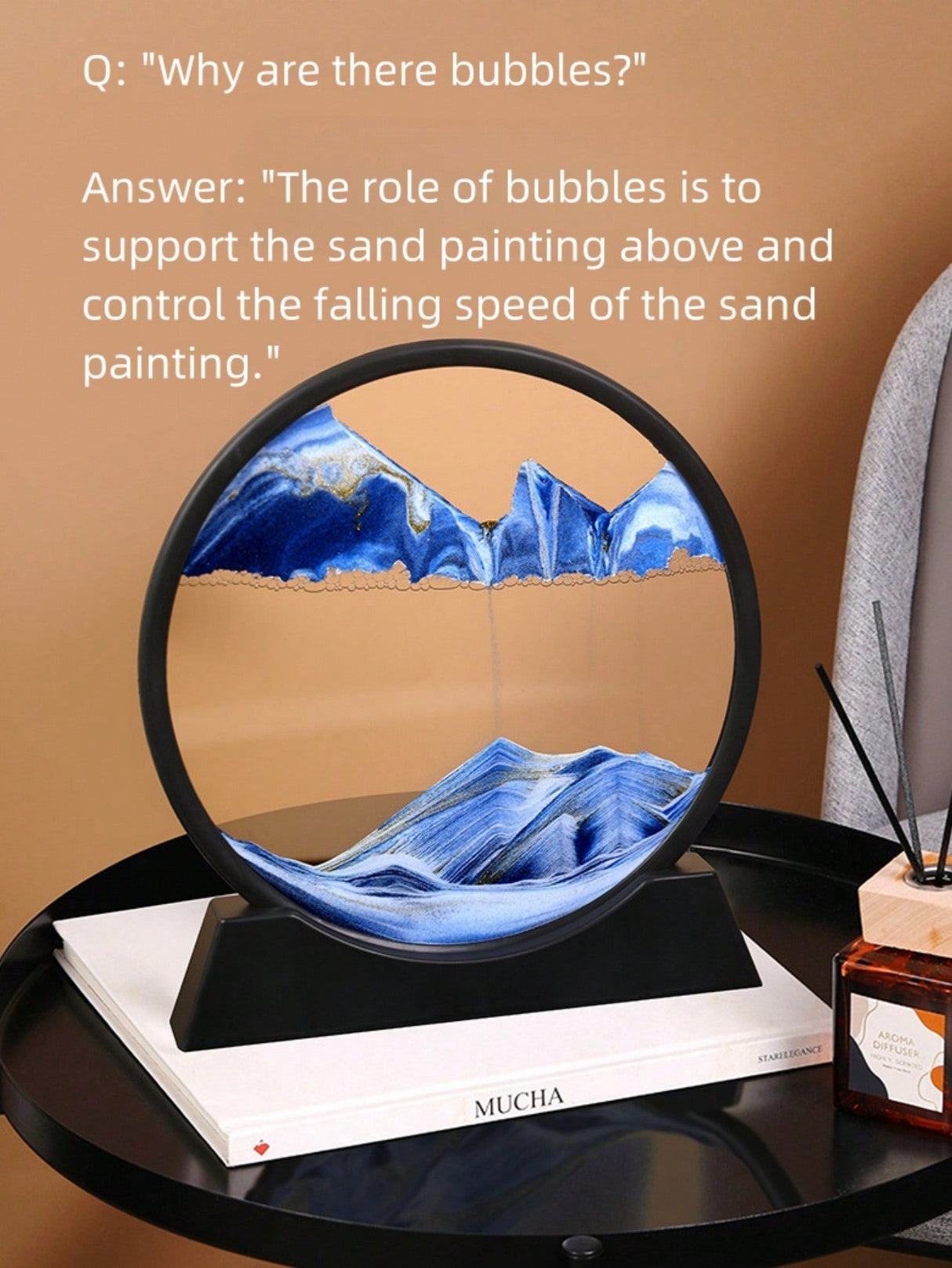 Buy SHEIN 7 Inch 3D Liquid Sand Painting Decoration in Pakistan