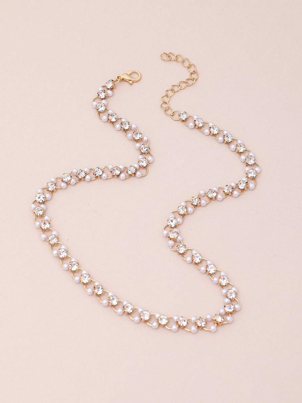 Buy SHEIN 1pc Imitation Faux Pearl Women Choker Necklace in Pakistan