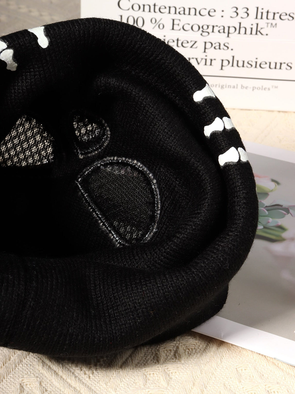 Buy SHEIN 1pc Women Cartoon Skull Pattern Fashion Beanie Hat For Winter in Pakistan