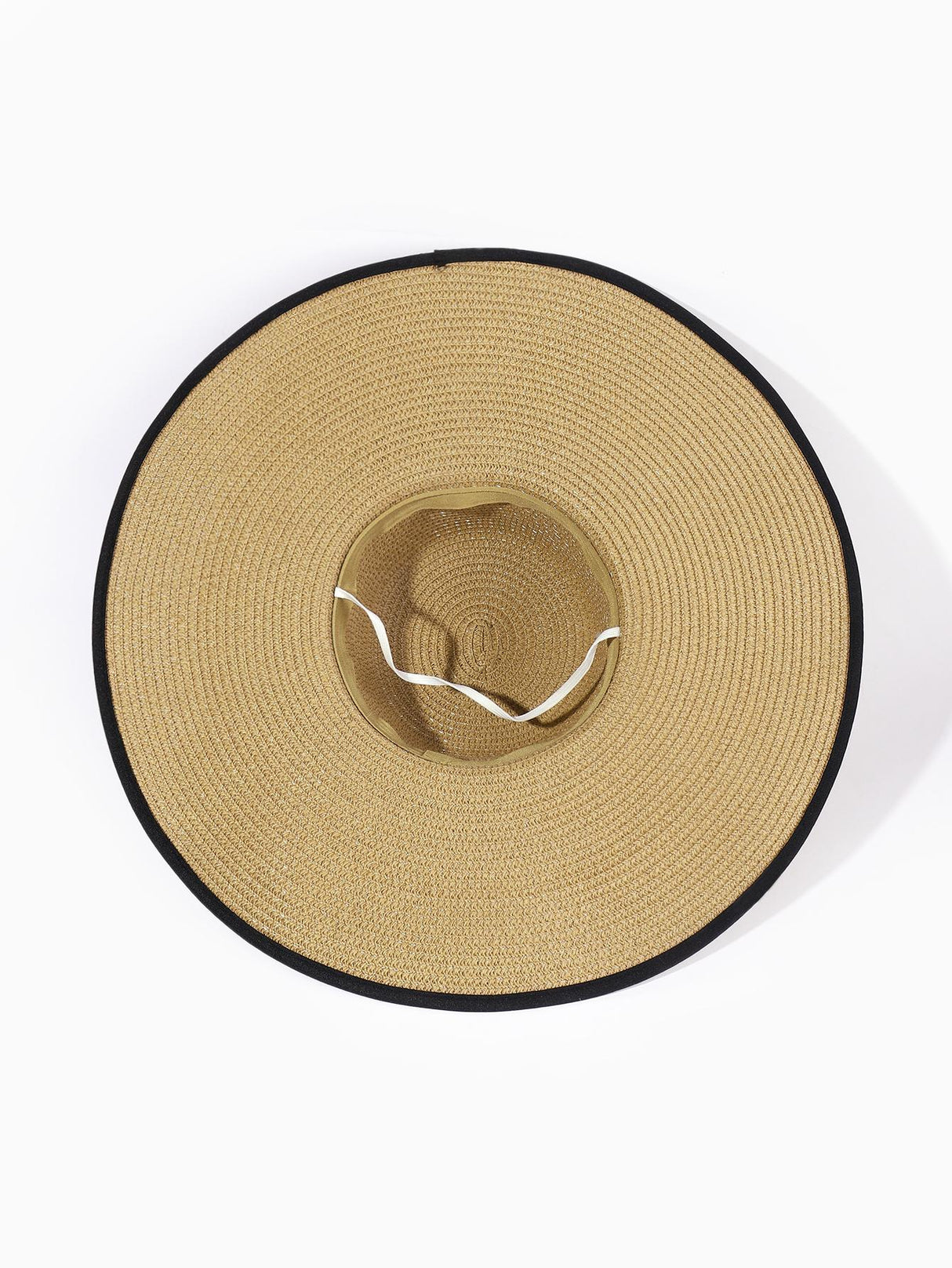 Buy SHEIN 1pc Women's Wide Brim Straw Hat With Ribbon Bow in Pakistan