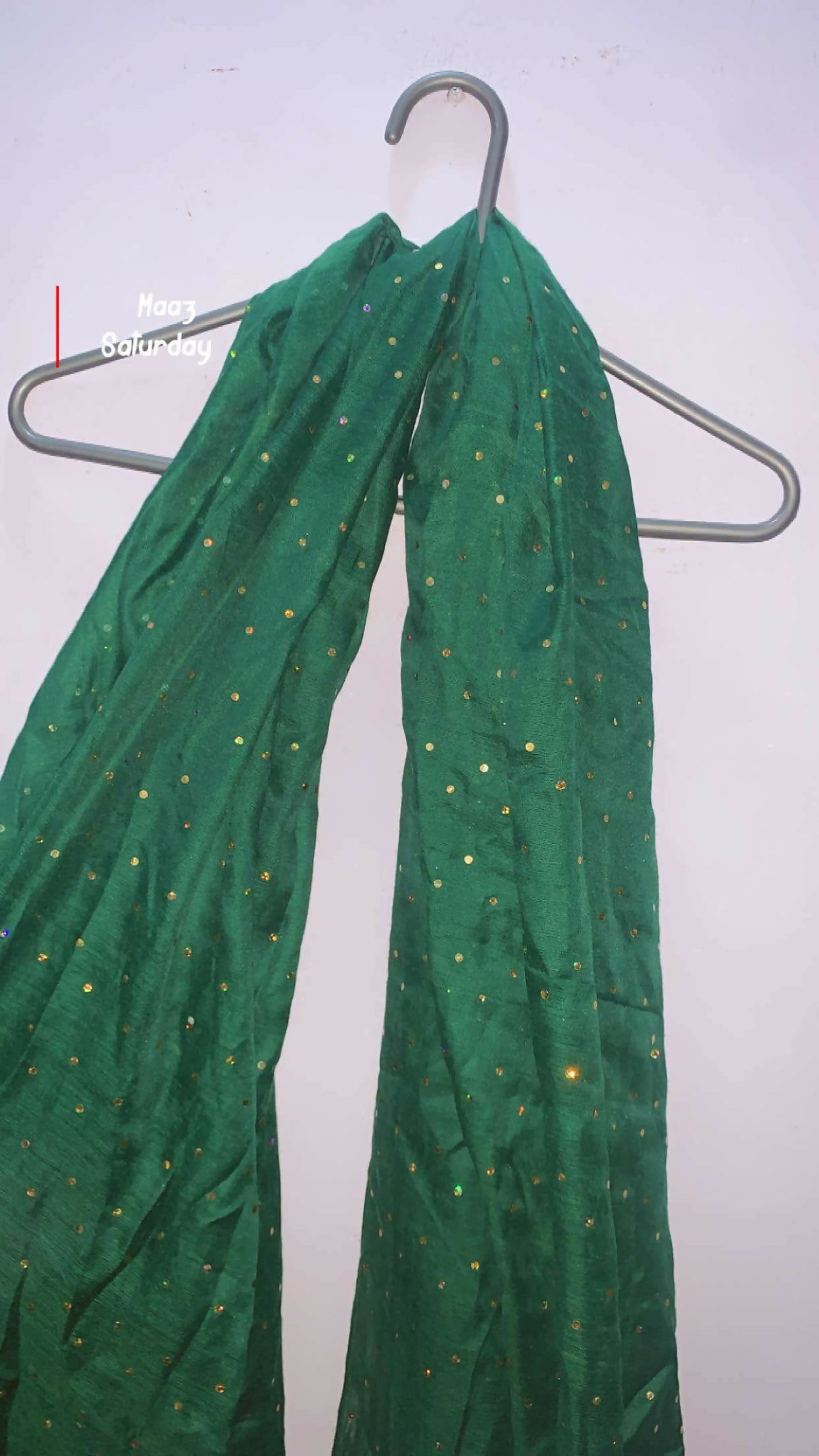 Green Fancy Stylish Staller/ Scarf / Hijab | Women Accessories | Standard | Preloved