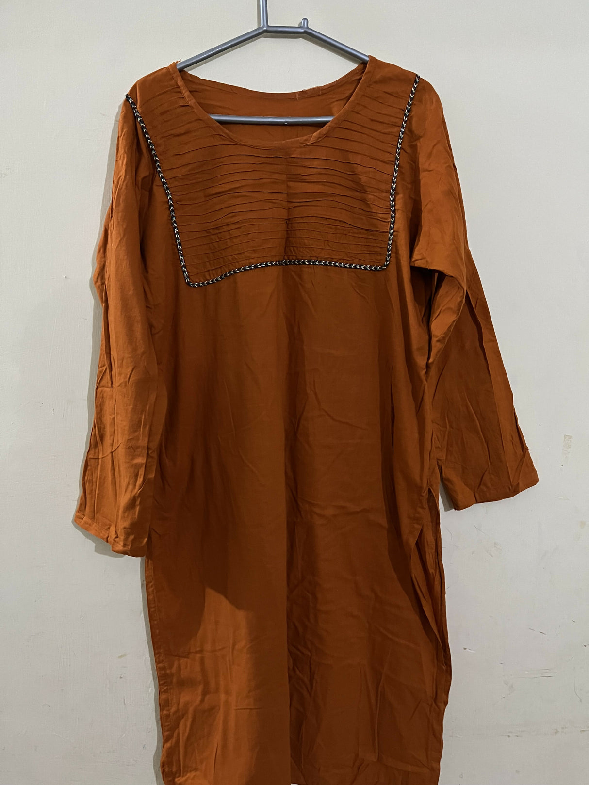 Rust Orange Kurta | Women Locally Made Kurta | Medium | Preloved