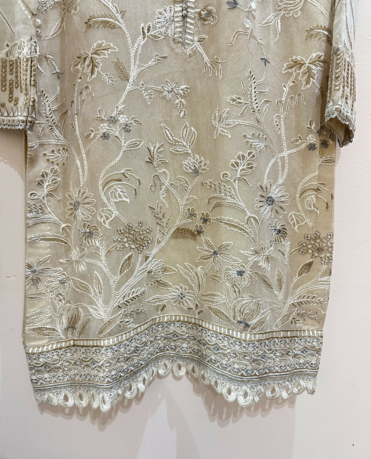 Baroque | Women Branded Kurta | XSmall | White 2Pcs | Worn Once