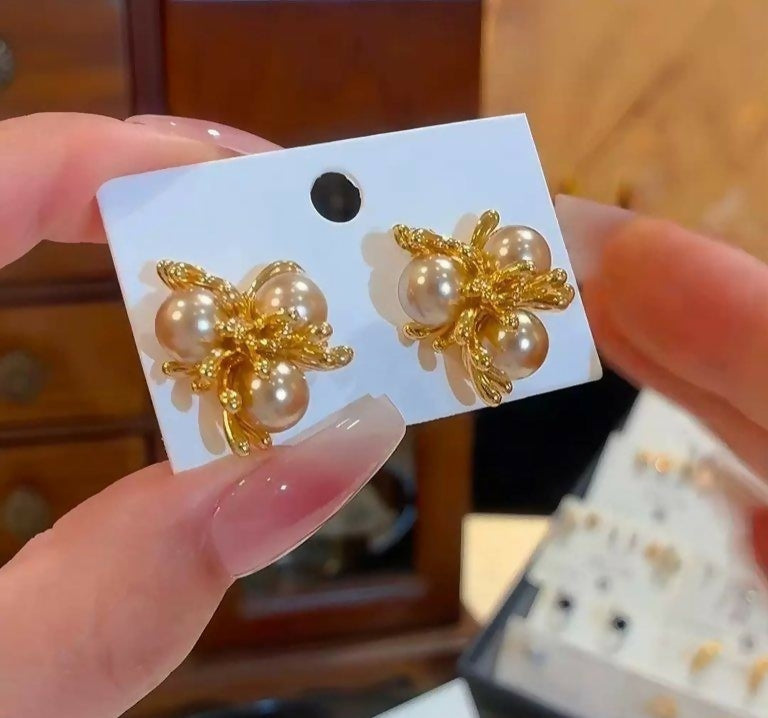 Pearl Tops Pair-01084 | Women Jewelry | Earrings | Brand New