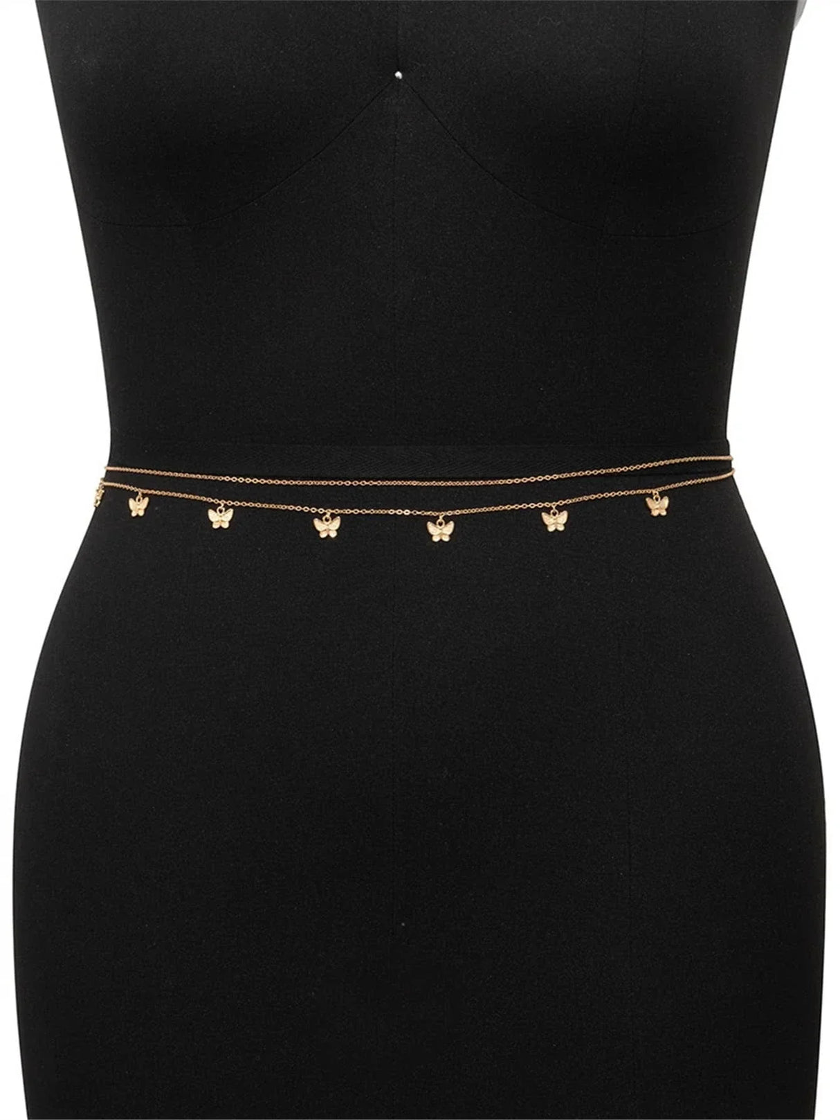Buy SHEIN 2pcs/set Butterfly Charm Waist Chain in Pakistan