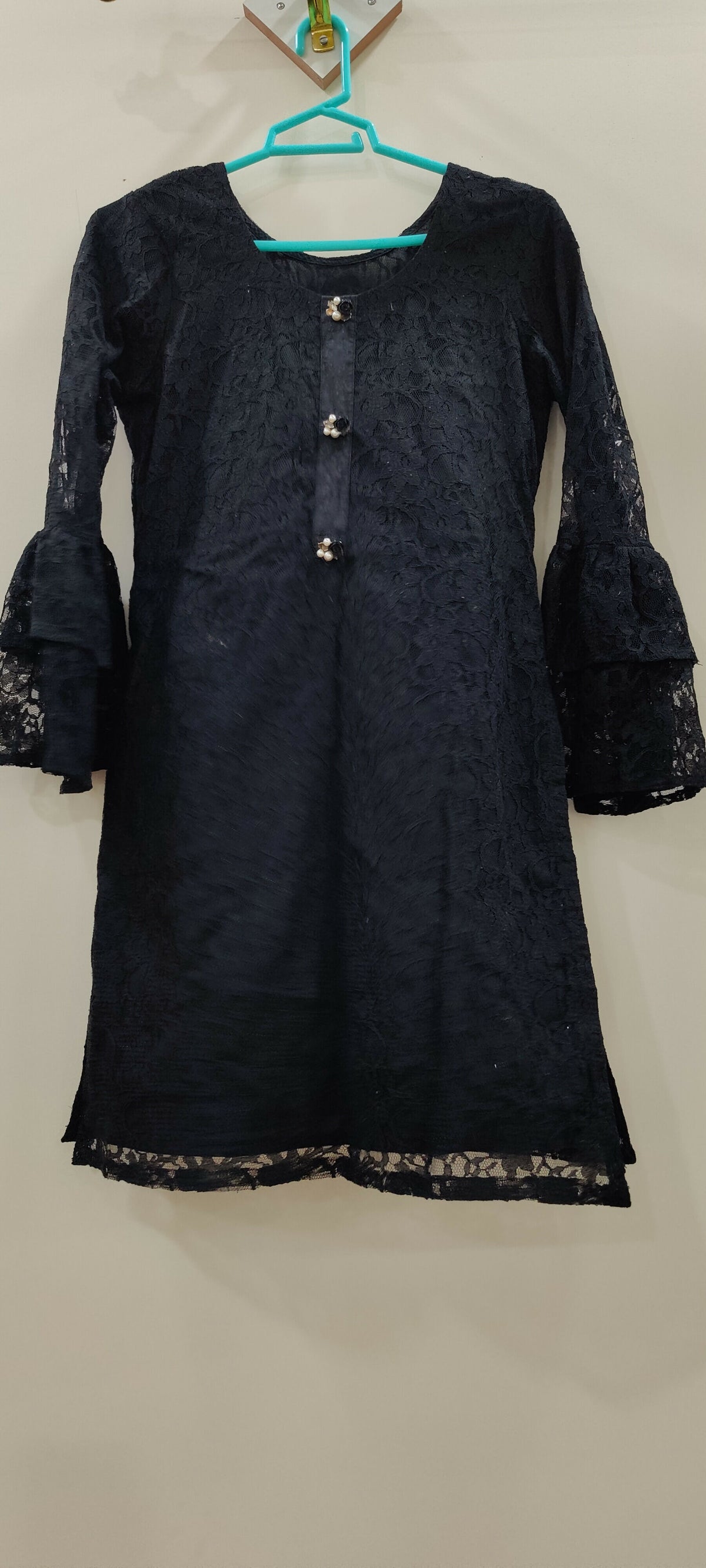 Black Shirt | Women Locally Made Kurta | Small | Worn Once