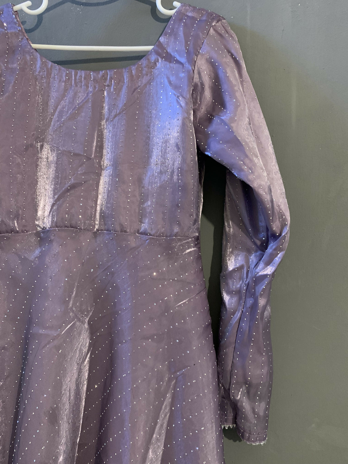 Beautiful Shimmery Frock | Women Frocks & Maxis | Medium | Purple | Worn Once