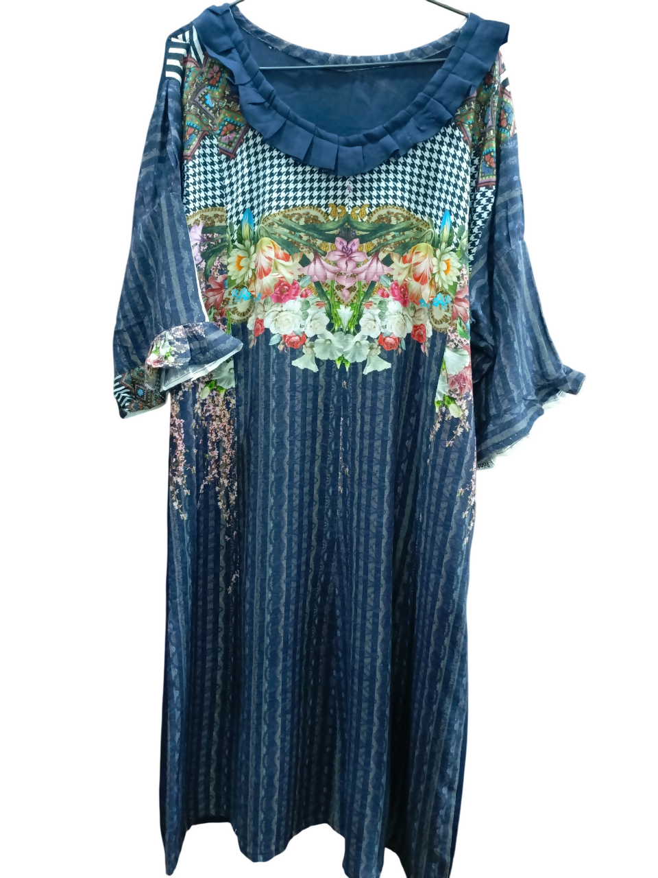 Bonanza Satrangi | Linen Shirt | Women Branded Kurta | Medium | New