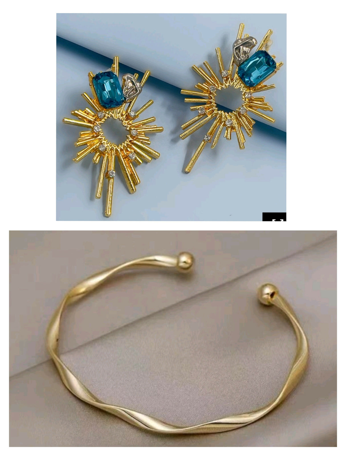 Pack of 1 Pair of Earrings & handcuff (253-294) | Women Jewelry | Earrings | New