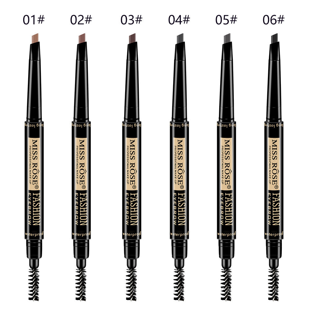 Buy Miss Rose 2 in 1 Double Head Long Lasting Waterproof Eye Brow Pencil & Brush in Pakistan