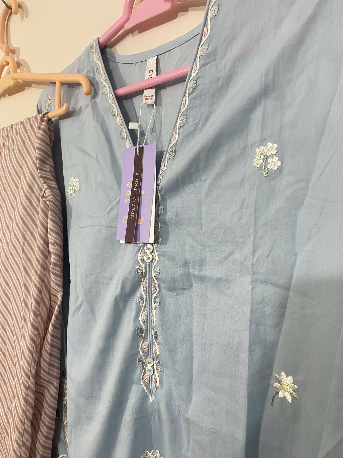 Ethnc | Women Branded Kurta | Sky Blue | Large | Brand New