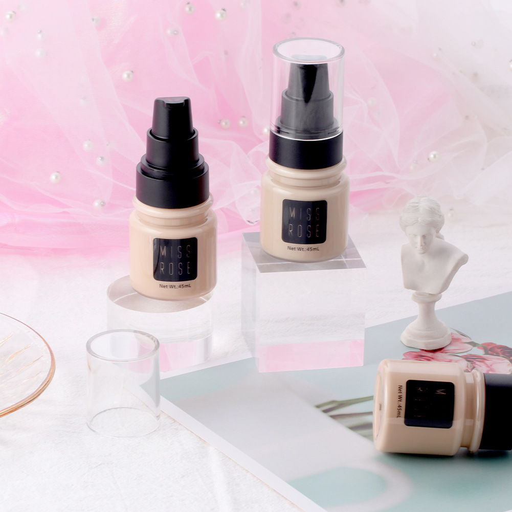 Buy Miss Rose Concealer Liquid Foundation Matte Oil Control Isolation Foundation Cream Moisturizing Sweat Proof And Lasting 45 - Ml in Pakistan